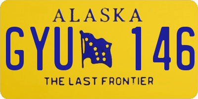 AK license plate GYU146