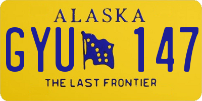 AK license plate GYU147