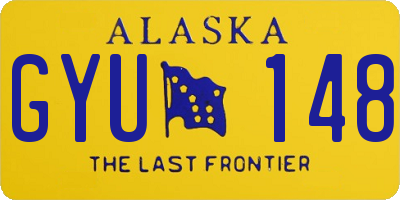 AK license plate GYU148