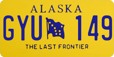 AK license plate GYU149