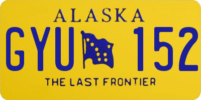 AK license plate GYU152