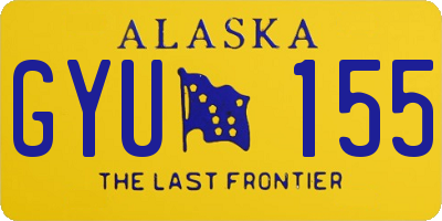 AK license plate GYU155