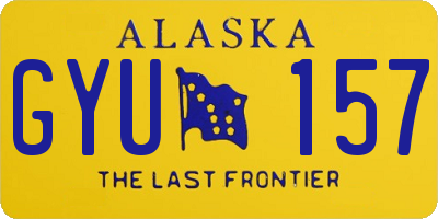 AK license plate GYU157