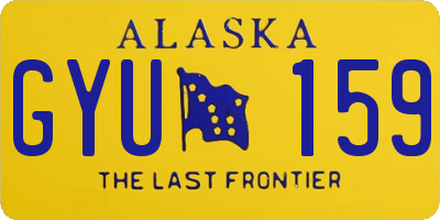 AK license plate GYU159