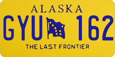 AK license plate GYU162