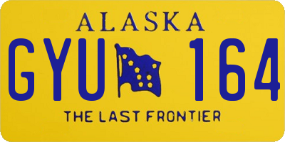 AK license plate GYU164