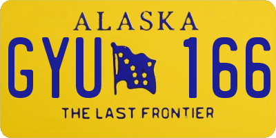 AK license plate GYU166