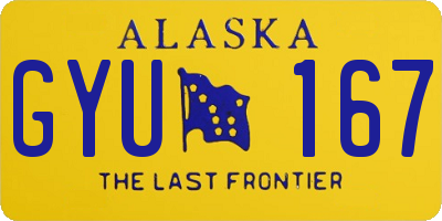 AK license plate GYU167