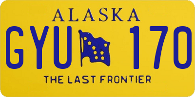 AK license plate GYU170