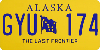 AK license plate GYU174