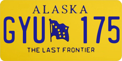 AK license plate GYU175