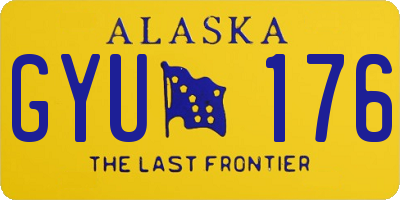 AK license plate GYU176