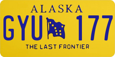 AK license plate GYU177