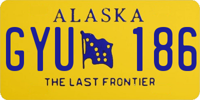 AK license plate GYU186