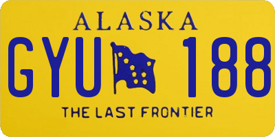 AK license plate GYU188