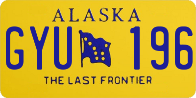 AK license plate GYU196