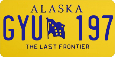 AK license plate GYU197