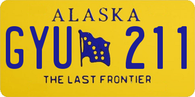 AK license plate GYU211