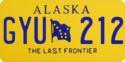 AK license plate GYU212