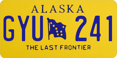 AK license plate GYU241
