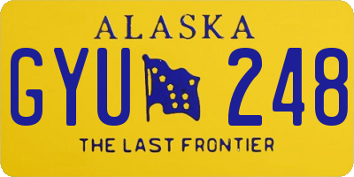 AK license plate GYU248