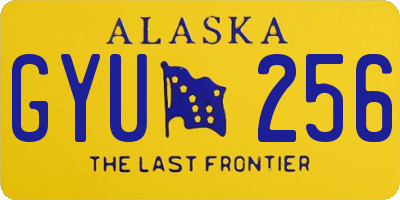 AK license plate GYU256