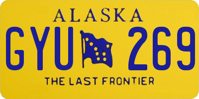 AK license plate GYU269