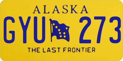 AK license plate GYU273