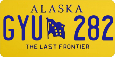 AK license plate GYU282