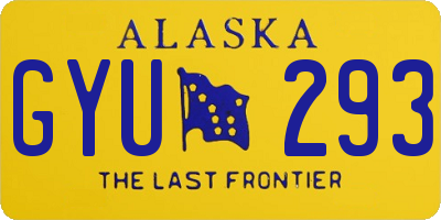 AK license plate GYU293