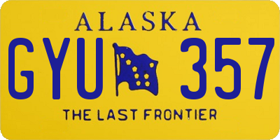 AK license plate GYU357