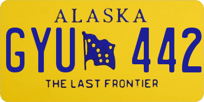 AK license plate GYU442