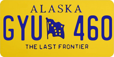 AK license plate GYU460