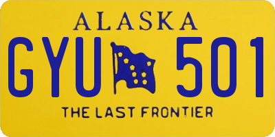 AK license plate GYU501