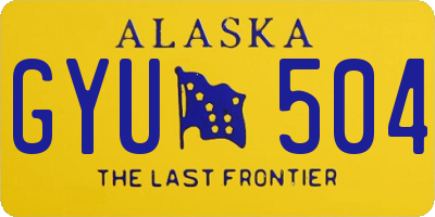 AK license plate GYU504