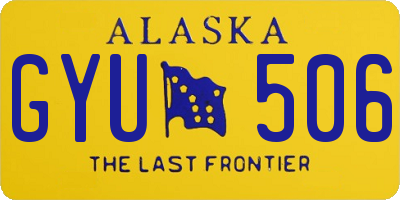 AK license plate GYU506