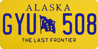 AK license plate GYU508