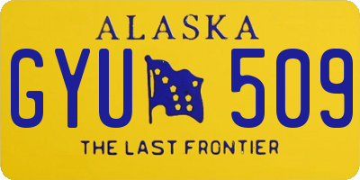 AK license plate GYU509
