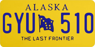 AK license plate GYU510