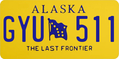 AK license plate GYU511