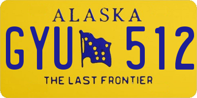 AK license plate GYU512