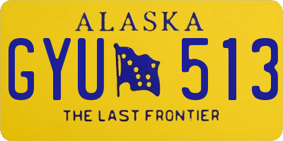 AK license plate GYU513