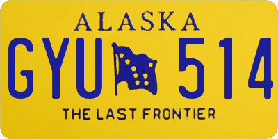 AK license plate GYU514