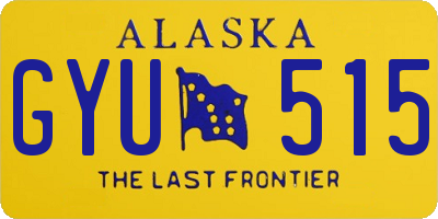 AK license plate GYU515