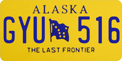 AK license plate GYU516