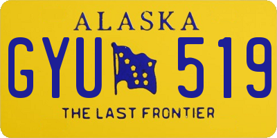 AK license plate GYU519