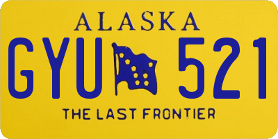 AK license plate GYU521