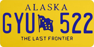 AK license plate GYU522