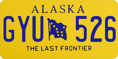 AK license plate GYU526