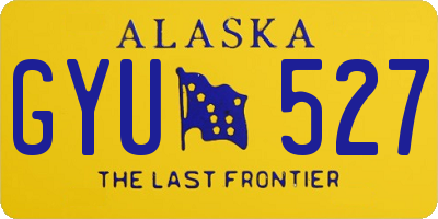 AK license plate GYU527